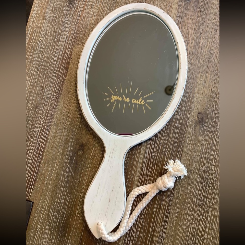 ✨NEW✨ Wooden "you're cute" Mirror